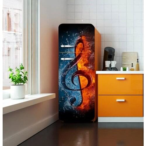 Wall decor DIY art music notes Waterproof SelfAdhesive Refrigerator Sticker Door Cover Wallpaper wall sticker poster