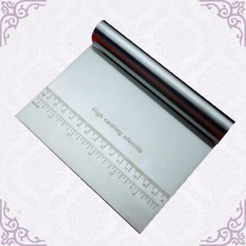 Stainless Steel Pizza Dough Scraper Cutter Baking Pastry Spatulas Fondant Cake Decoration Tools Kitchen Accessories