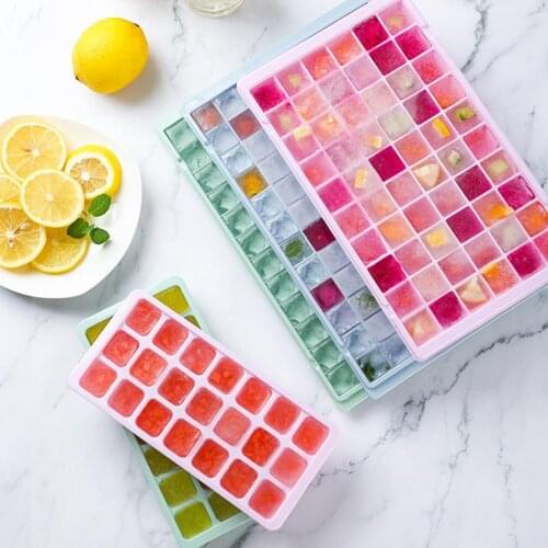Ice Cube Tray Healthy Lightweight Safe Square Ice Ball Maker Plastic Ice Tray for Home Creative Cold Drink Ice Box Bar Tool