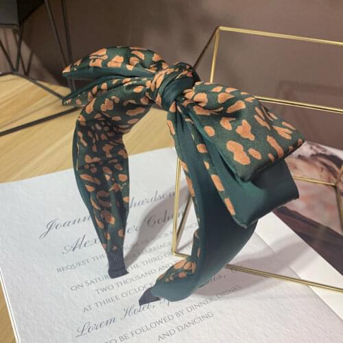 Hair Band Female Press Hair Stitching Big Bow Headband Head Jewelry Hairpin Adult Female Hair Band