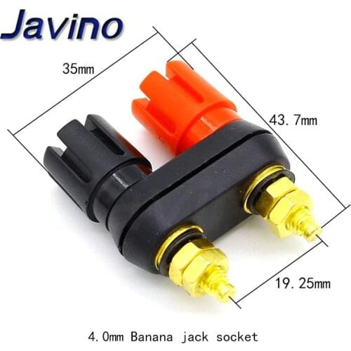 Banana plugs Couple Terminals Red Black Connector Amplifier Terminal Binding Post Banana Speaker Plug Jack