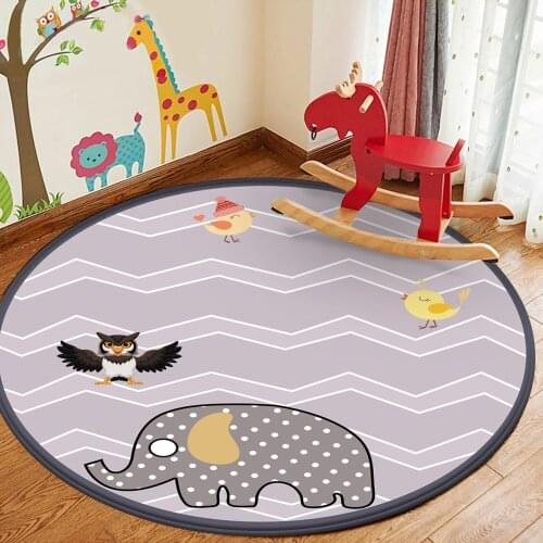 Animal Elephant Owl Carpet Baby Play Mat Rectangular Dropshipping Fashion Children Childrens Carpet Baby 2020 Flannel Carpet