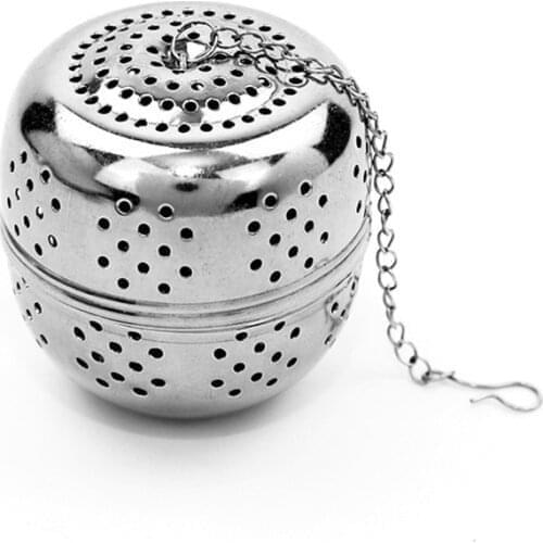 4 Sizes Stainless Steel Ball Tea Leak Ball Tea Leak Mesh Filter Strainer Tea Infuser with Rope Chain Home Kitchen Tools New