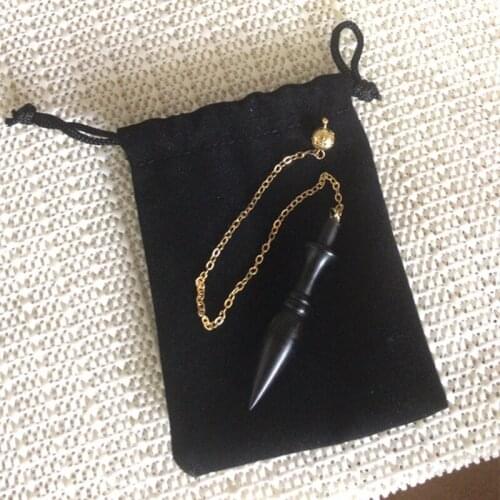 [ONLY FOR FRANCE USER]Rosewood Meditation divination and spiritual ornaments Pendulum Pendant Necklace Sweater Chain Accessories