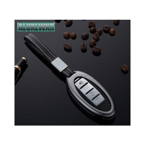 High quality aluminum alloy Car Key Cover For Nissan Rogue Murano Maxima Leaf Altima X-Trail Qashqai navara kicks Micra Titan