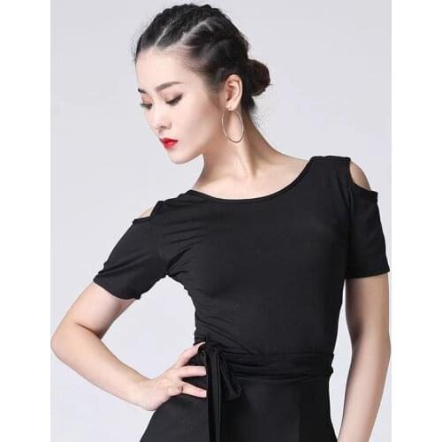 2019 Design Summer Hot Sale Women Latin Dance Costumes Senior Short /long Sleeves Latin Dance Top For Women Latin Dance Exercise