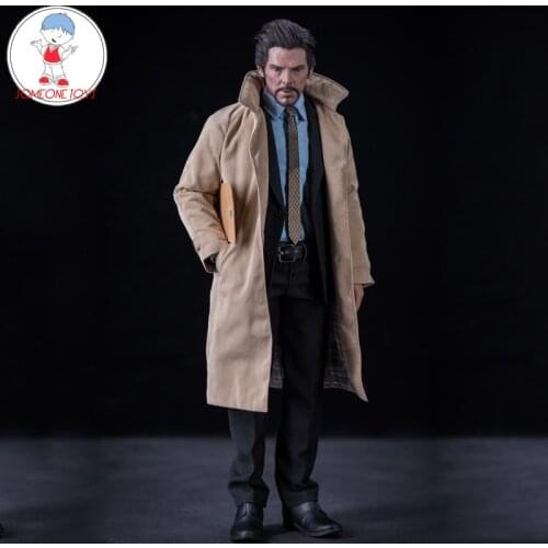 1/6 Male Soldier Classic detective windbreakers Agents long coat for Men 12 inches Action Figures