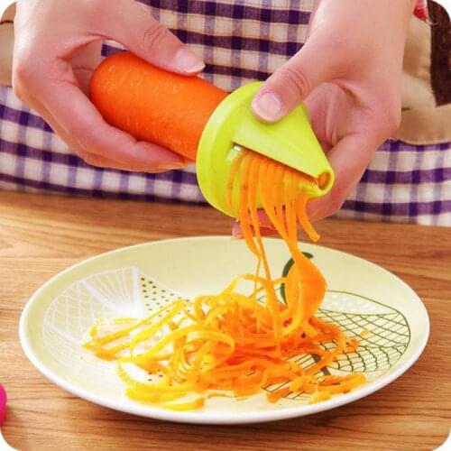 1pc Handheld Shredded Device Vegetable Spiralizer Slicer Salad Carrot Radish Spiral Cutter Peeler Grater Kitchen Cooking Tool