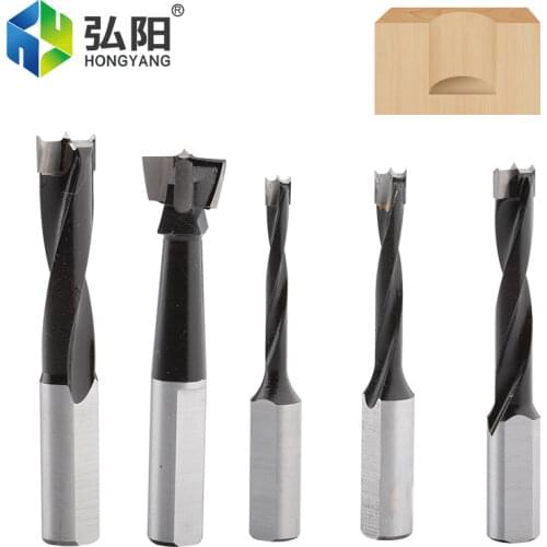 10mm Left/Right Rotary Woodworking Bit Router, Carbide 2 Edge Drill, For Boring Machine Woodworking Hole Opener