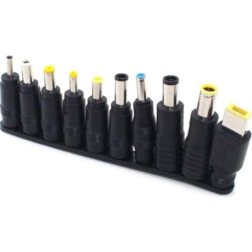 10 Pcs 5.5x2.1mm Multi-type Male Jack Plugs DC To AC Power Adapter Cables Connector