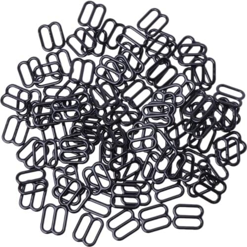 100pcs Metal Lingerie Adjustable Sewing Bra Sliders Rings Buckles DIY 6mm-15mm Drop Shipping