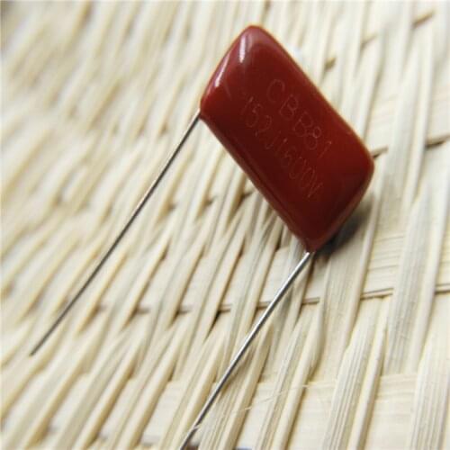 20pcs CBB capacitor 152 1600V 152J 1.6KV 1500pF 1.5nF P15 CBB81 Metallized Polypropylene Film Capacitor CBB capacitor 152