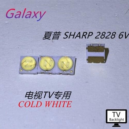 2000PCS For Sharp LED Backlight High Power LED 0.8W 2828 6V Cool white 43LM GM2CC3ZH2EEM TV Application
