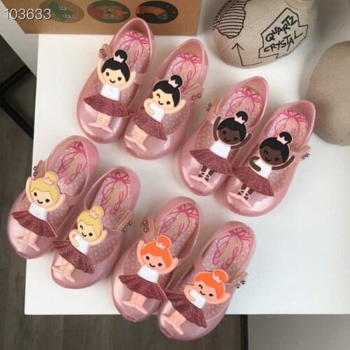 2021 New Mini Melissa Girls Summber Sandal Princess Fashion platform shoes Childrens Beach Shoes Kids Jelly Sandals 1-6Y