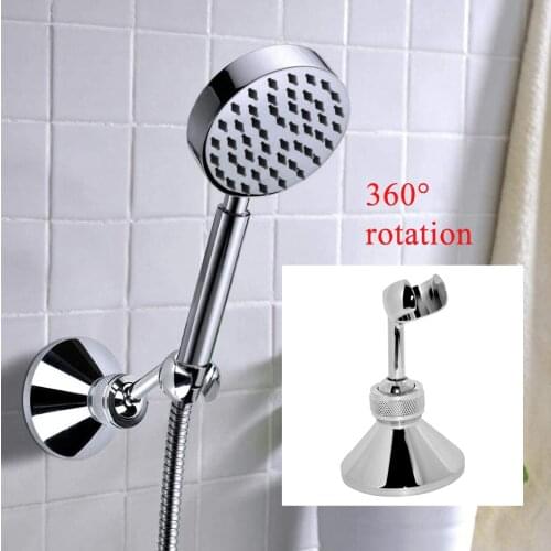 360 Degrees Adjustable Shower Head Holder Bathroom Showerhead Copper Bracket Strong Structure Wall Mounted Showerhead Holder