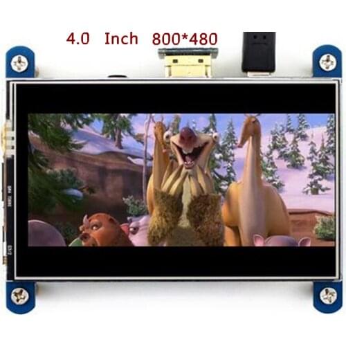 4.0'' 4.0 Inch Raspberry Pi 3 Display Resistive Touch Screen HDMI 800*480 HD 4.0" Monitor TFT for Banana Pi Raspberry Pi 2 3