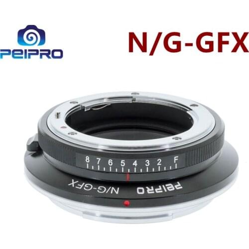 PEIPRO NIK-GFX Lens Adapter Converter for nikon Lens to Fujifilm GFX100/50R/50S mount Cameras