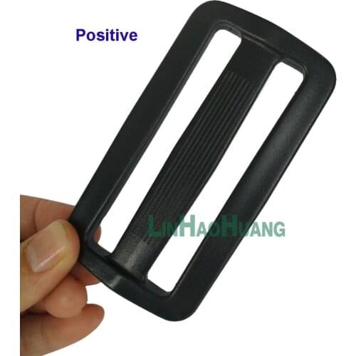 Free shipping 10pcs/lot 78mm/3.1 inch big black POM plastic adjustable buckles Tri slide buckle backpack straps webbing