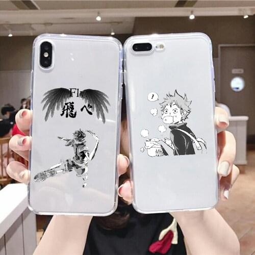 Haikyuu Hinata Shoyo Anime Phone Case For Xiaomi Mi Max Note 3 A2 A3 8 9 9T 10 Lite Pro Ultra transparent painting cell cover