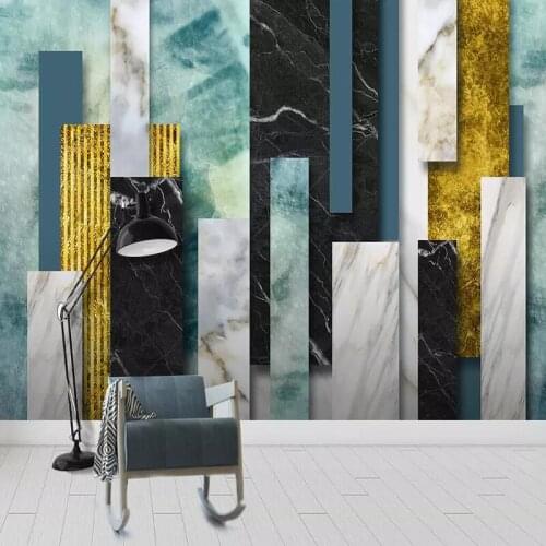 Decorative wallpaper series New Chinese hui-style horsehead wall landscape painting TV background wall paper