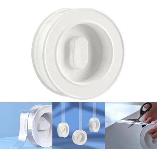 3 Meters Double Sided Tape Magic Traceless Tape Washable Reusable Transparent Sticky Wall Tape Strips For Home Office