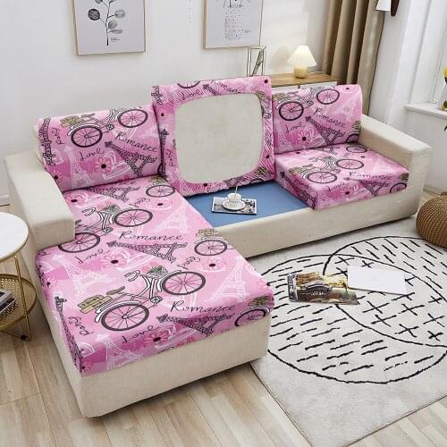 Elastic Sofa Seat Cushion Cover Cartoon Pattern Sofa Seat Cover Pets Kids Furniture Protector Sofa Slipcovers Couch Cover