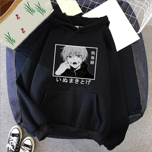 Men Harajuku Jujutsu Kaisen Anime Hoody Inumaki Toge Graphic Hoodies Hip Hop Streetwear Causal Sweatshirt Tops