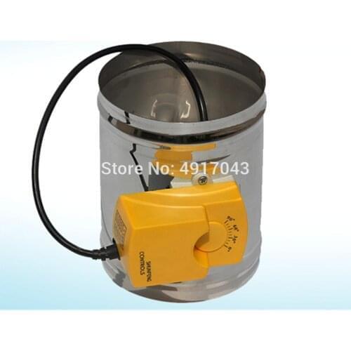 HVAC stainless steel damper electric adjustable air valve motorized check valve for ventilation with three position 100mm 220V