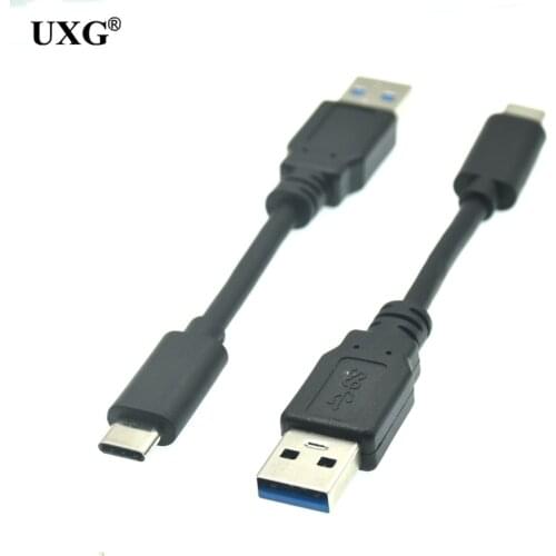 10cm USB Type C Short Cable for Samsung Galaxy S9 Note 8 9 USB 3.0 Type-C USB C 2.4A Fast Charging Data Cable Huawei P10 P40 Pro