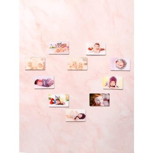 5pcs Fridge Magnet Photo Custom Baby Birthday Commemorative Day Kids Family Gifts Refrigerator Magnetic Set Sticker Decoration