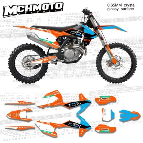 MCHMFG for KTM 125 250 300 350 450 SX SXF 2016 2017 2018 EXC EXCF XCW 2017 2018 2019 Graphics Backgrounds Stickers Kit Decal