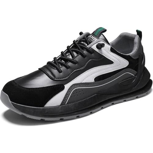 Mens Running Shoes Autumn Winter Leather Causal Sneakers for Men 2021 Fashion Luxury Brand Men Shoes Original Tenis Masculino