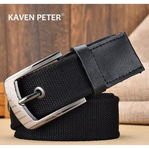 Canvas Belts for Men Military Tactical Male Leather Belt Casual Style Outdoor High Quality Alloy Buckles Belts For Jeans