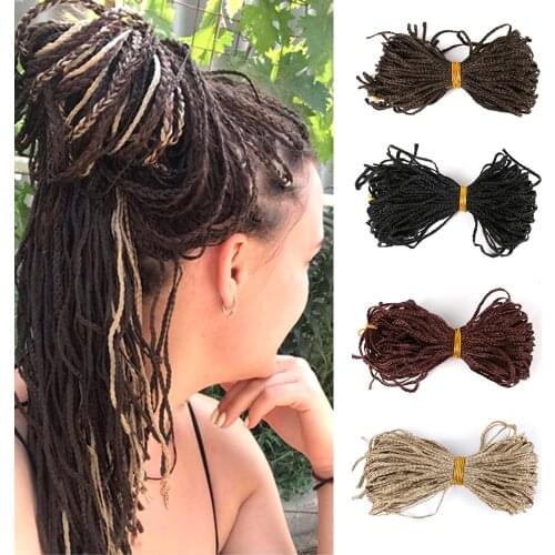 Hair Extensions Zizi Box Braids Hair Crochet Synthetic Hair Bundles Natifah 50g 28 Inch Balck Red Pink Brown Yellow Crochet Hair
