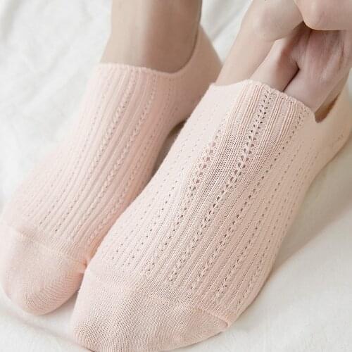 6pairs Women Summer Light Boat Socks Shallow Mouth Hollow Out Breathable Sock Slippers Sweet Girls Spring Summer Socks