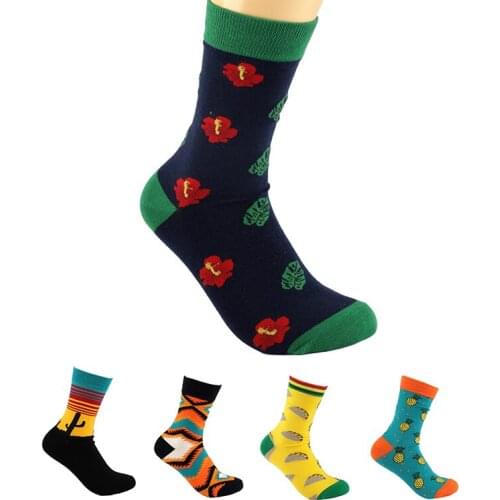 Unisex Socks Astronaut Planet Fruits Food Drinks Animal Geometric Cozy Breathable Cotton Women Socks Funny Happy Socks Men