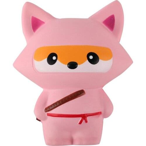 New Jumbo Animal Ninja Squishy Cute Soft Squeeze Toy Slow Rising Smooth PU Bread Cake Scented Anti Stress for Kid Fun Xmas Gift