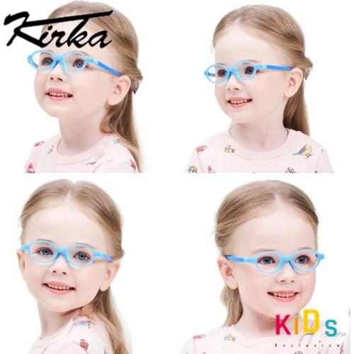 Kirka Optical Children Glasses Frame TR90 Flexible Kids Glasses Light Kids Eyeglass Frames For 2-5 Years Children Eyeglasse