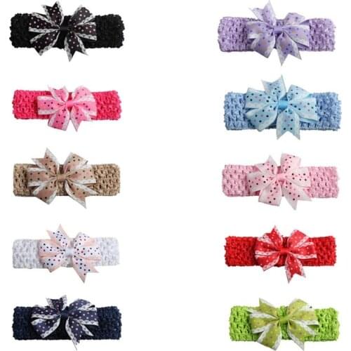 New Baby Girl Headband Infant Newborn Toddler Girls Wave Headbands Bowknot Hair Accessories For Girls Infant Hair Band
