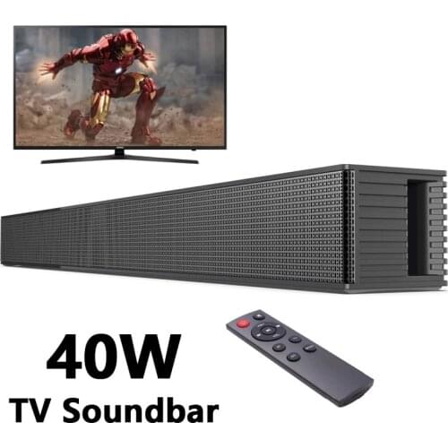 Wall-mounted TV Soundbar Home Theater 40W Bluetooth Speaker Support Optical Coaxial HDMI-compatible AUX With Subwoofer For TV PC