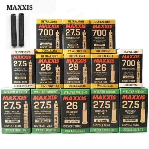 Ultralight MAXXIS bicycle inner tube mountain road bike ultra light inner tube 26 27.5 29 inch 700C AV FV 700*25C 1pc