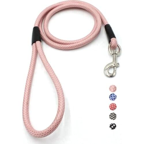 Dog Leash Reflective Heavy Duty Climbing Rope Leash for Medium Large Dog Nylon Strong Training Leash Slip Lead Strap