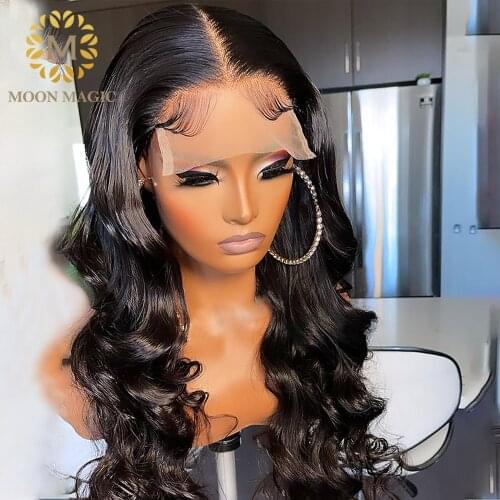 Loose Deep Wave Wig Long Deep Wave Frontal Wig Preplucked And Bleached Knots Lace Front Human Hair Wigs For Women Closure Wig