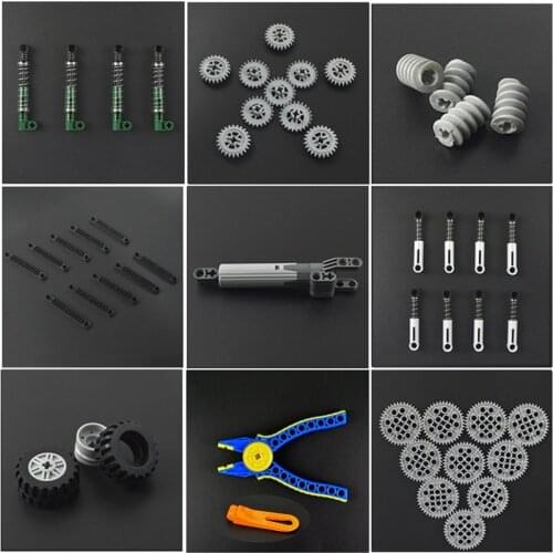 Technical accessories Building Blocks MOC Parts Multiple sizes Technical Bulk Bricks Educational Compatible All Brands for kids