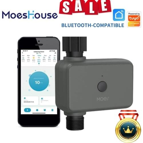 WIFI Smart Sprinkler Timer Water Saving Wireless Water Valve Remote Control Automatic Watering Works with Alexa Google Home Tuya