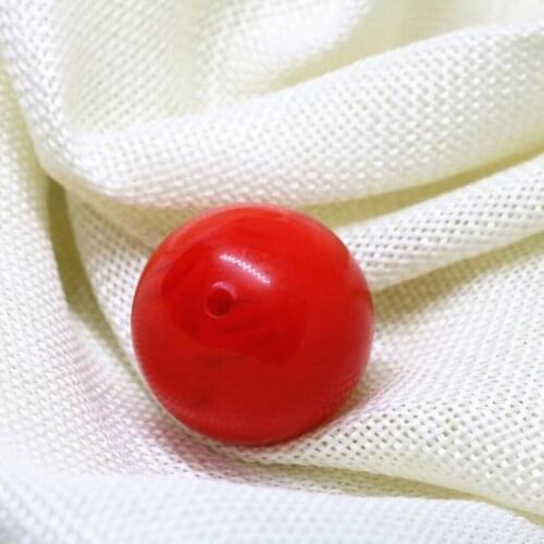 High quality 3pcs red round ball pendant imitation beeswax beeswax free shipping women factory outlet jewelry making 30mm B1882