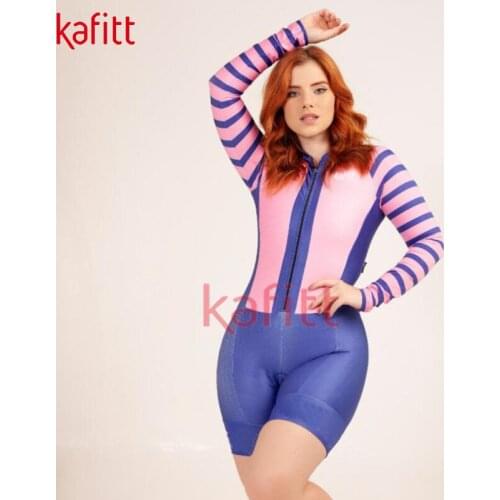 Kafitt Womens Cycling Workwear Womens Sweatshirt Set Athlete Long Sleeve Tops Tight Stretch Western Jumpsuit Shorts