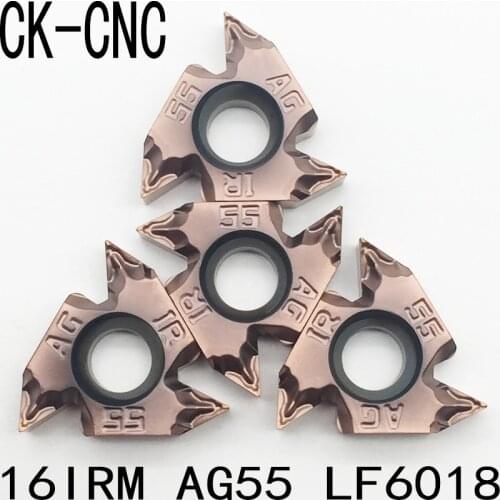 10pcs 16IRM AG55 LF6018 Threading blade CNC Carbide Insert Lathe Cutter Tool for stainless steel made in china