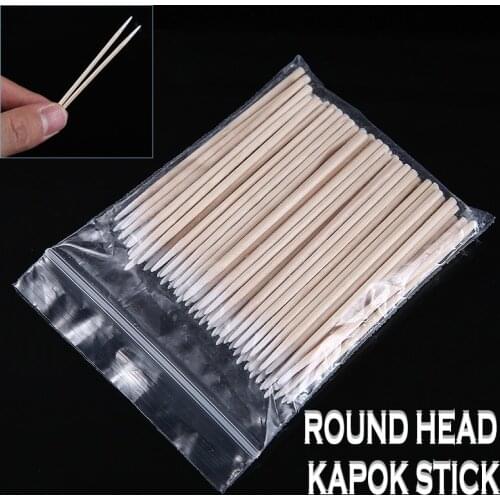 100pcs Permanent Microblading Wood Cotton Swab Makeup Bud Cosmetics Sticks For Makeup Beauty Tools