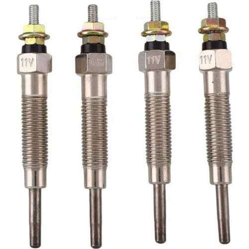 4PCS 12V 3044 S4Q S4S Glows Plug For Mitsubishi F18B CAT TCM Forklift 32A66-03102 32A66-03101